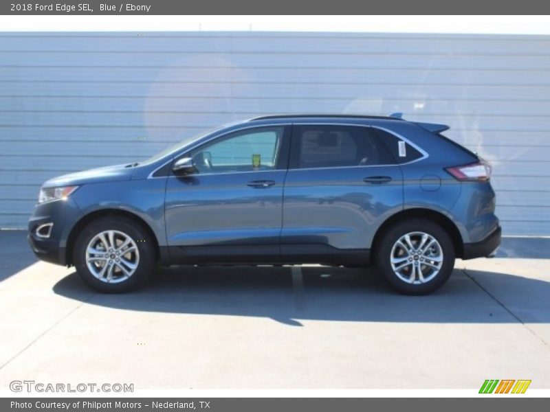 Blue / Ebony 2018 Ford Edge SEL