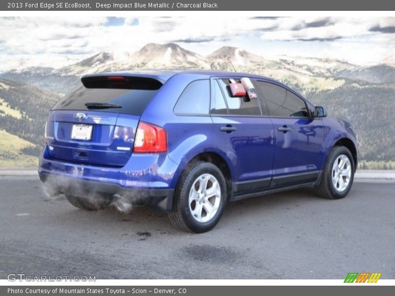 Deep Impact Blue Metallic / Charcoal Black 2013 Ford Edge SE EcoBoost