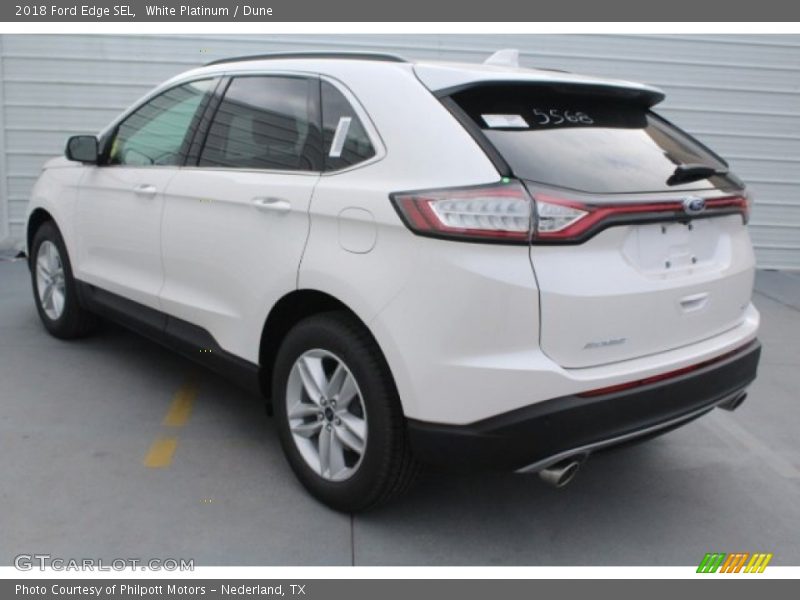 White Platinum / Dune 2018 Ford Edge SEL