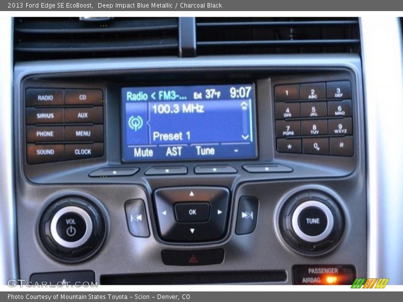 Deep Impact Blue Metallic / Charcoal Black 2013 Ford Edge SE EcoBoost