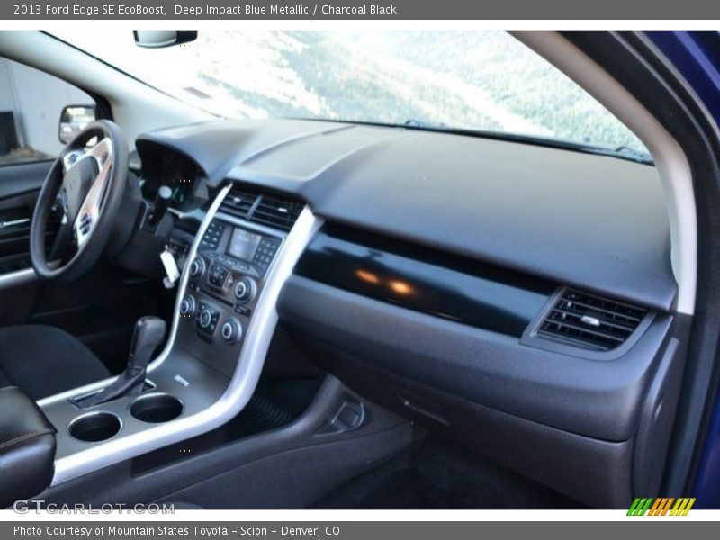 Deep Impact Blue Metallic / Charcoal Black 2013 Ford Edge SE EcoBoost