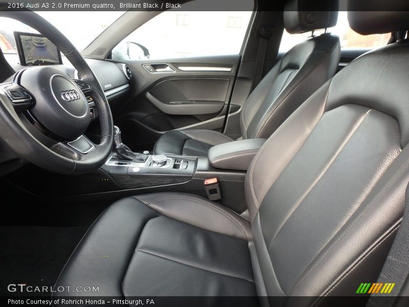 Brilliant Black / Black 2016 Audi A3 2.0 Premium quattro