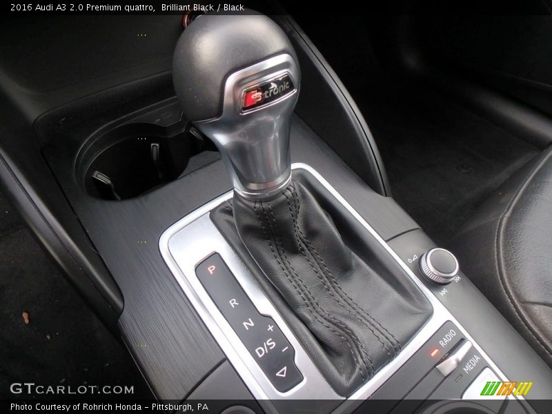  2016 A3 2.0 Premium quattro 6 Speed S Tronic Dual-Clutch Automatic Shifter