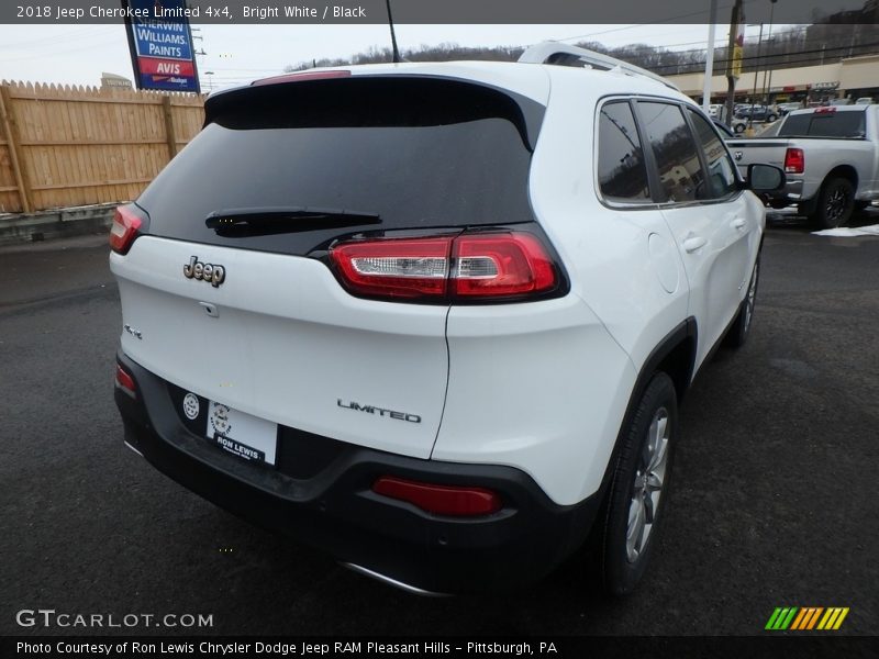 Bright White / Black 2018 Jeep Cherokee Limited 4x4