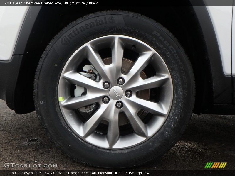 Bright White / Black 2018 Jeep Cherokee Limited 4x4