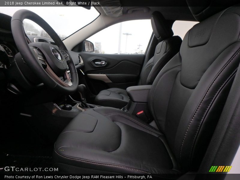 Bright White / Black 2018 Jeep Cherokee Limited 4x4