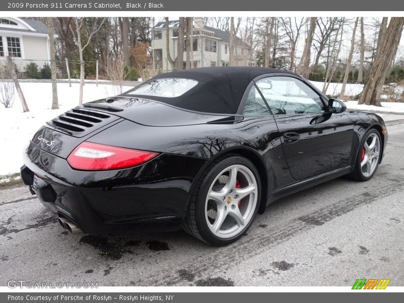 Black / Black 2009 Porsche 911 Carrera S Cabriolet