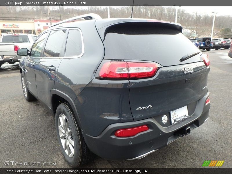 Rhino / Black 2018 Jeep Cherokee Limited 4x4