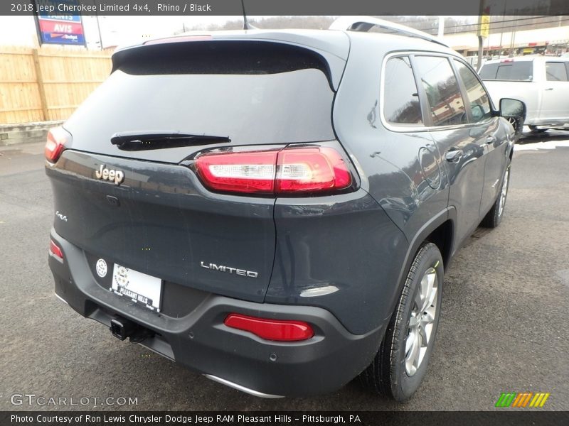 Rhino / Black 2018 Jeep Cherokee Limited 4x4