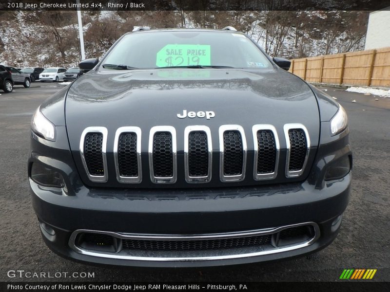 Rhino / Black 2018 Jeep Cherokee Limited 4x4