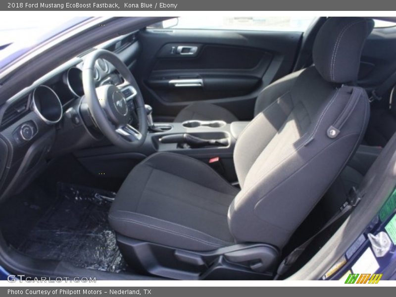 Kona Blue / Ebony 2018 Ford Mustang EcoBoost Fastback