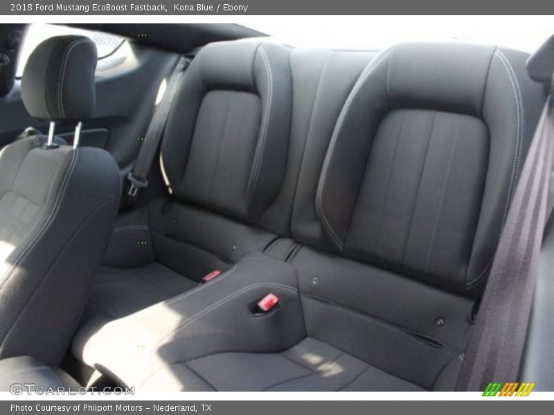 Kona Blue / Ebony 2018 Ford Mustang EcoBoost Fastback