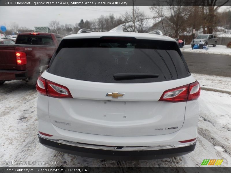 Summit White / Medium Ash Gray 2018 Chevrolet Equinox Premier AWD