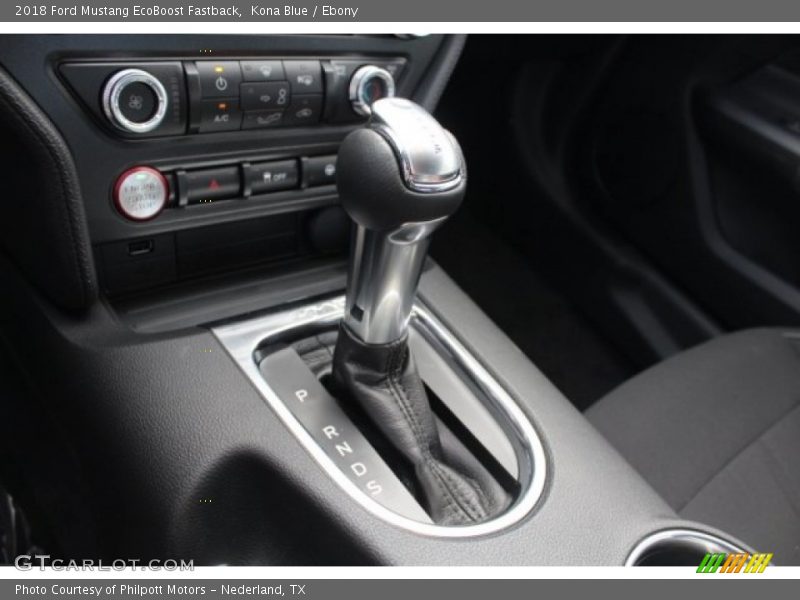Kona Blue / Ebony 2018 Ford Mustang EcoBoost Fastback