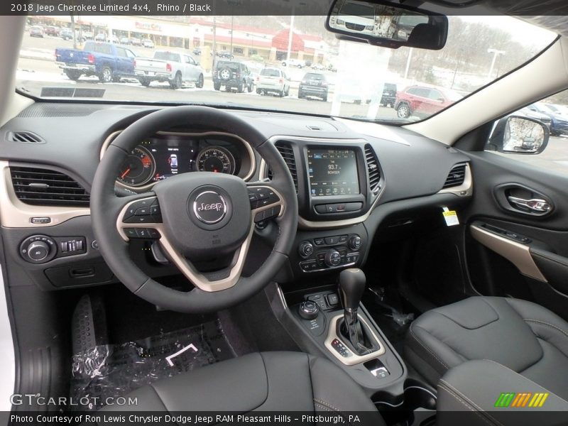 Rhino / Black 2018 Jeep Cherokee Limited 4x4