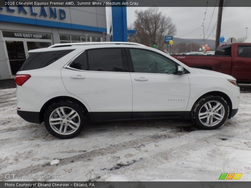 Summit White / Medium Ash Gray 2018 Chevrolet Equinox Premier AWD