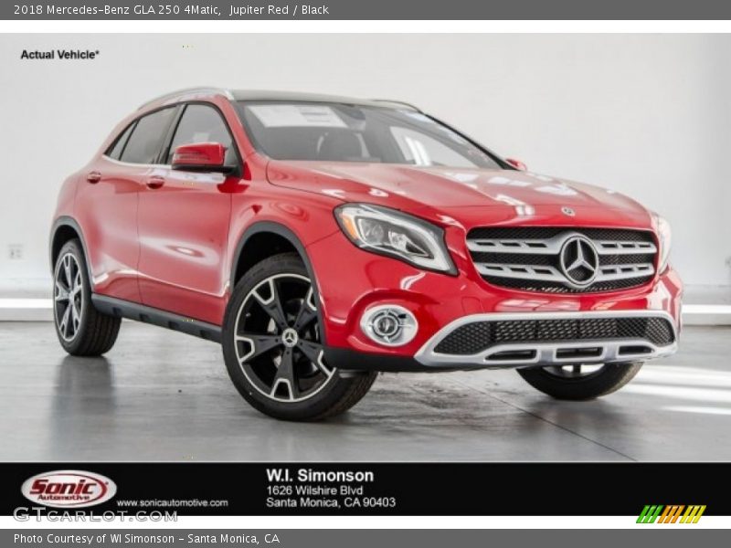 Jupiter Red / Black 2018 Mercedes-Benz GLA 250 4Matic