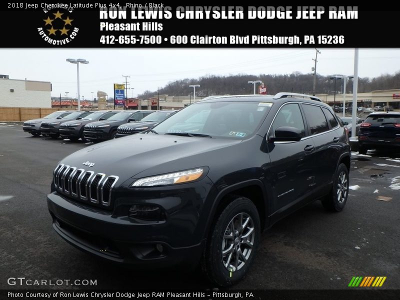 Rhino / Black 2018 Jeep Cherokee Latitude Plus 4x4