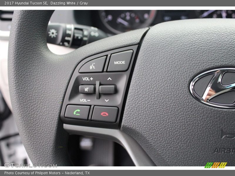 Dazzling White / Gray 2017 Hyundai Tucson SE