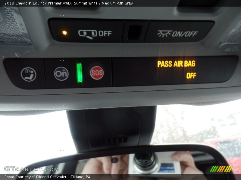 Summit White / Medium Ash Gray 2018 Chevrolet Equinox Premier AWD