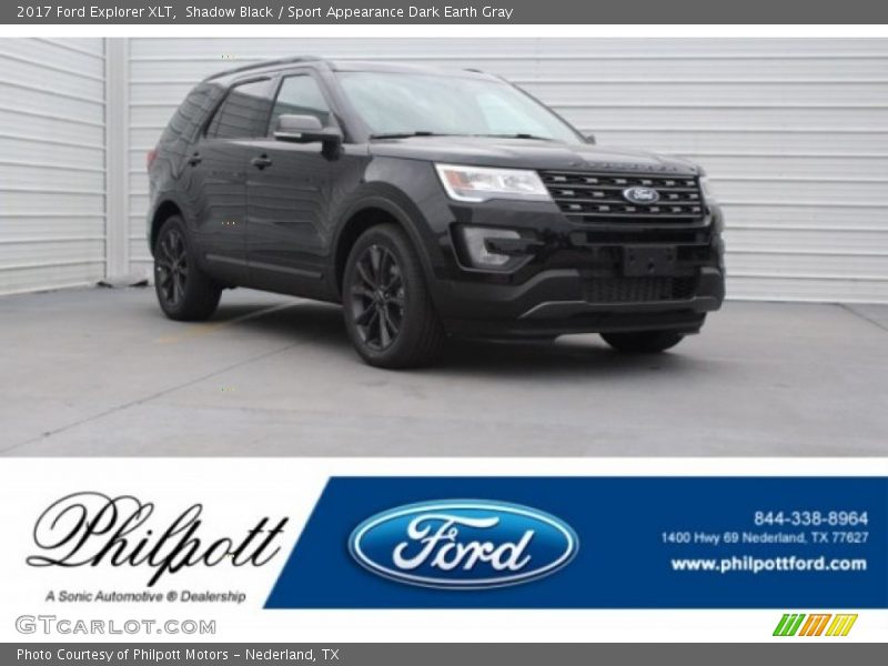 Shadow Black / Sport Appearance Dark Earth Gray 2017 Ford Explorer XLT