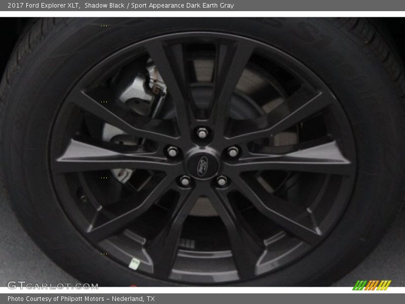 Shadow Black / Sport Appearance Dark Earth Gray 2017 Ford Explorer XLT