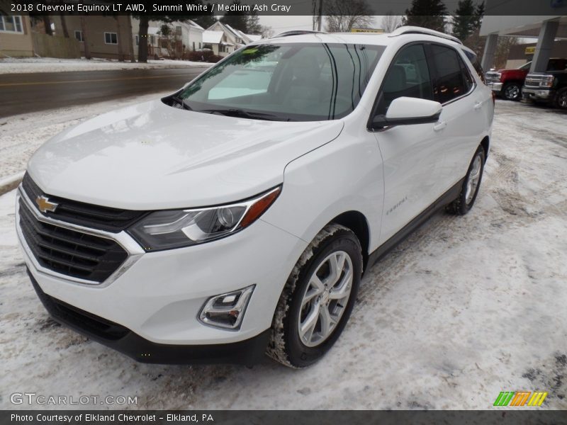 Summit White / Medium Ash Gray 2018 Chevrolet Equinox LT AWD