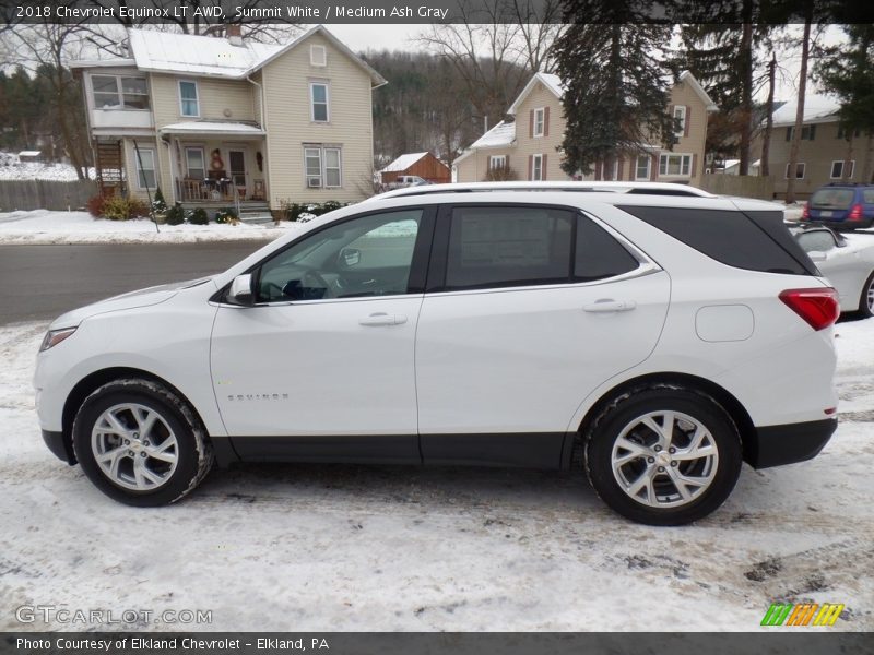 Summit White / Medium Ash Gray 2018 Chevrolet Equinox LT AWD
