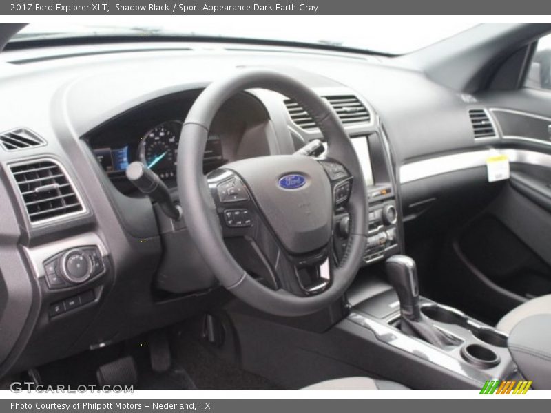 Shadow Black / Sport Appearance Dark Earth Gray 2017 Ford Explorer XLT