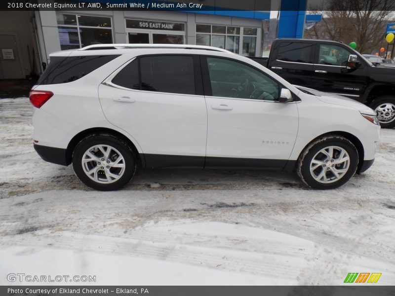 Summit White / Medium Ash Gray 2018 Chevrolet Equinox LT AWD