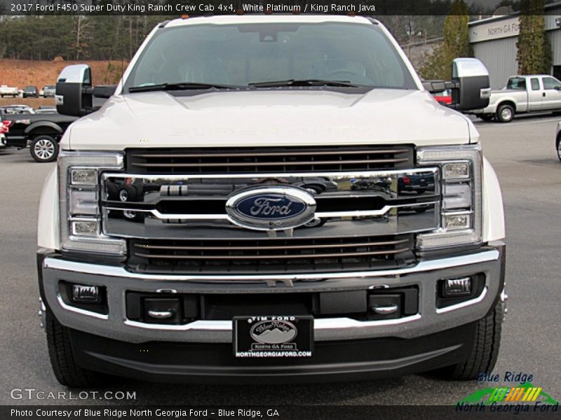 White Platinum / King Ranch Java 2017 Ford F450 Super Duty King Ranch Crew Cab 4x4