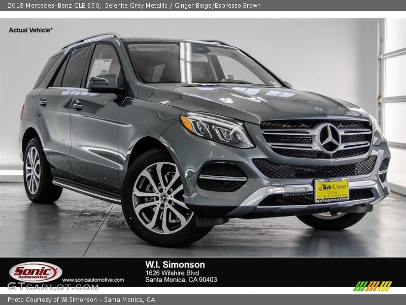 Selenite Grey Metallic / Ginger Beige/Espresso Brown 2018 Mercedes-Benz GLE 350