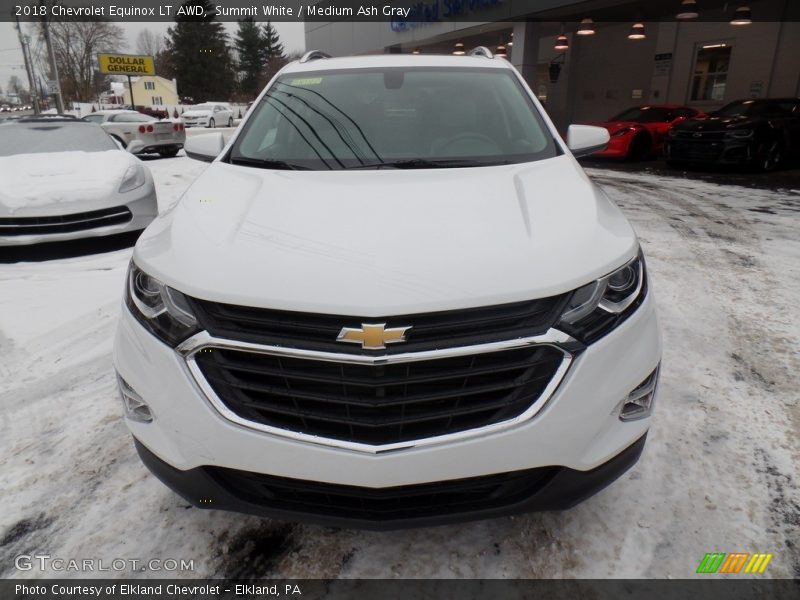 Summit White / Medium Ash Gray 2018 Chevrolet Equinox LT AWD