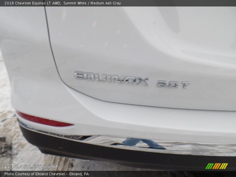 Summit White / Medium Ash Gray 2018 Chevrolet Equinox LT AWD