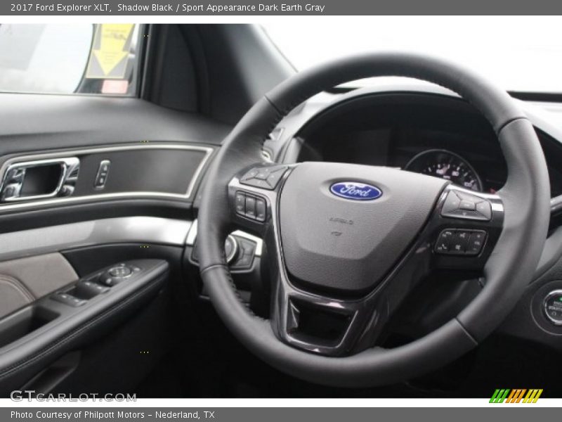 Shadow Black / Sport Appearance Dark Earth Gray 2017 Ford Explorer XLT