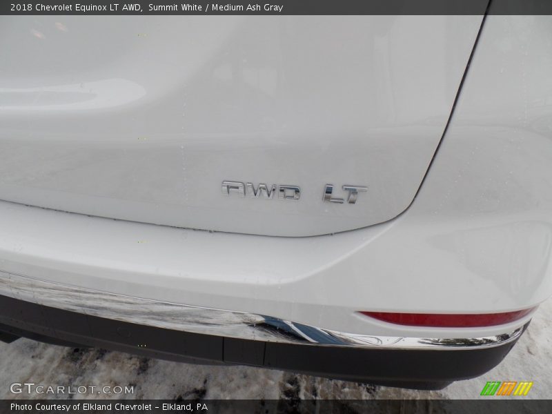 Summit White / Medium Ash Gray 2018 Chevrolet Equinox LT AWD