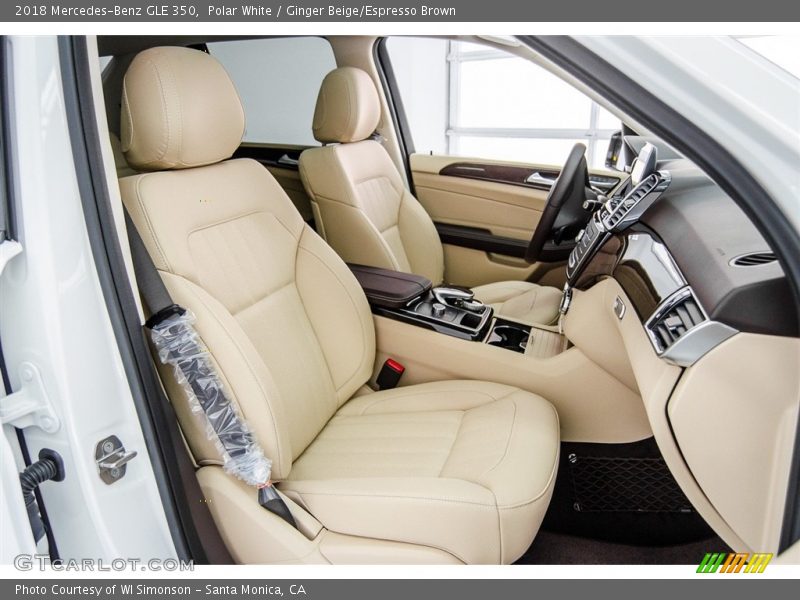 Polar White / Ginger Beige/Espresso Brown 2018 Mercedes-Benz GLE 350
