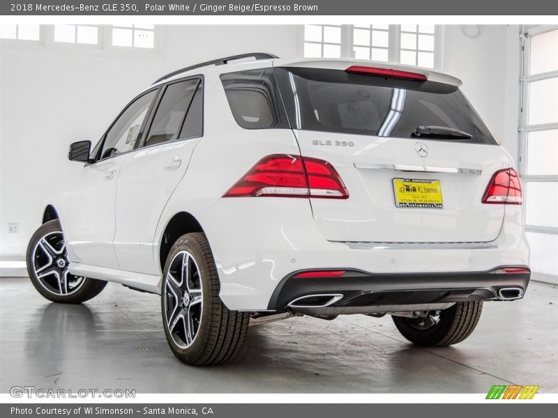 Polar White / Ginger Beige/Espresso Brown 2018 Mercedes-Benz GLE 350