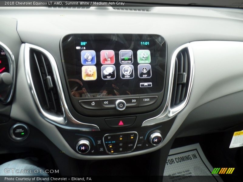 Summit White / Medium Ash Gray 2018 Chevrolet Equinox LT AWD