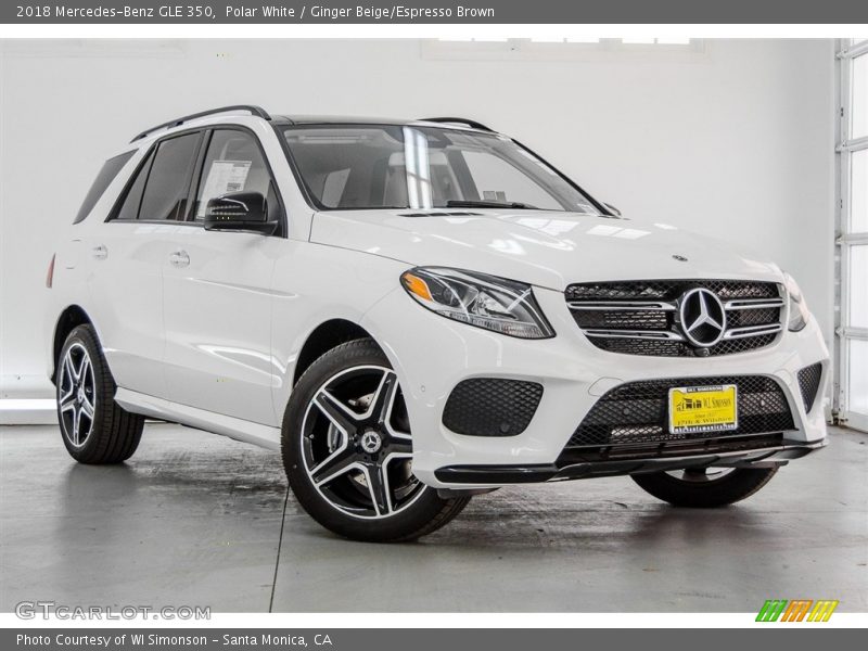 Polar White / Ginger Beige/Espresso Brown 2018 Mercedes-Benz GLE 350