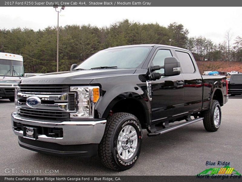 Shadow Black / Medium Earth Gray 2017 Ford F250 Super Duty XL Crew Cab 4x4
