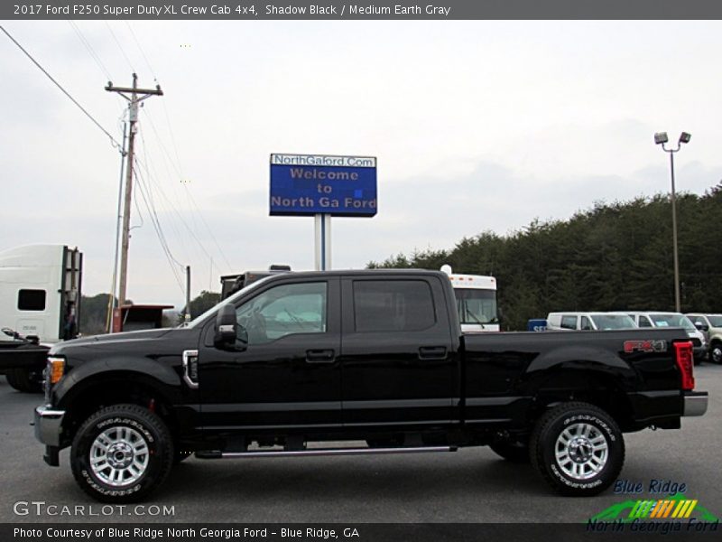 Shadow Black / Medium Earth Gray 2017 Ford F250 Super Duty XL Crew Cab 4x4