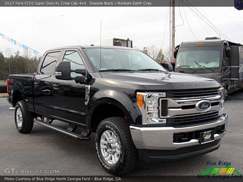 Shadow Black / Medium Earth Gray 2017 Ford F250 Super Duty XL Crew Cab 4x4