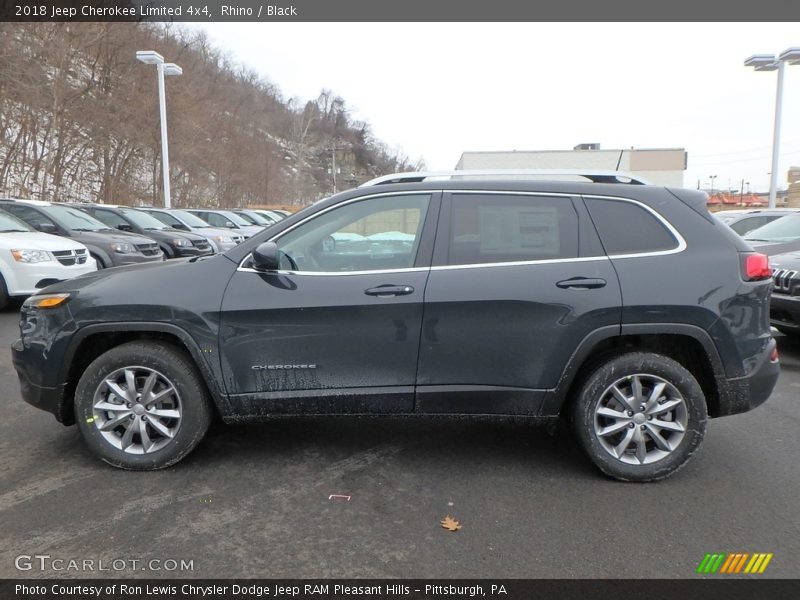 Rhino / Black 2018 Jeep Cherokee Limited 4x4