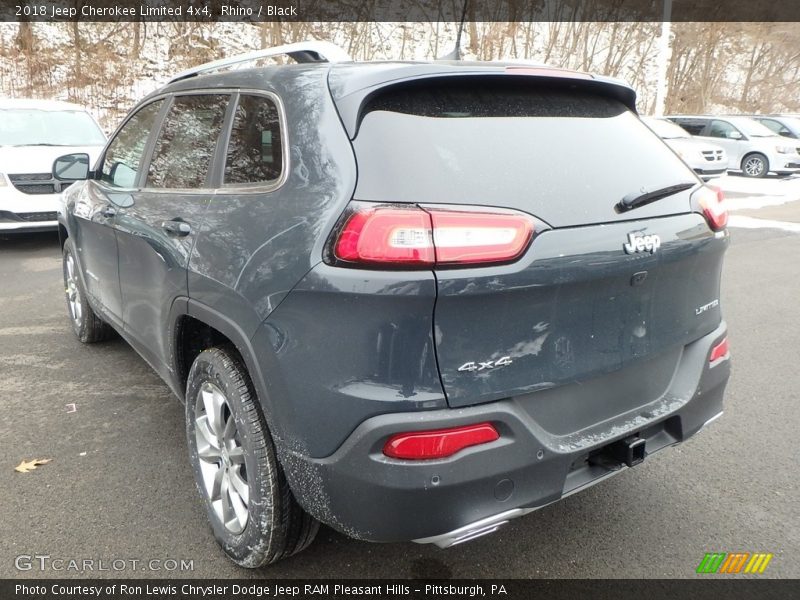 Rhino / Black 2018 Jeep Cherokee Limited 4x4
