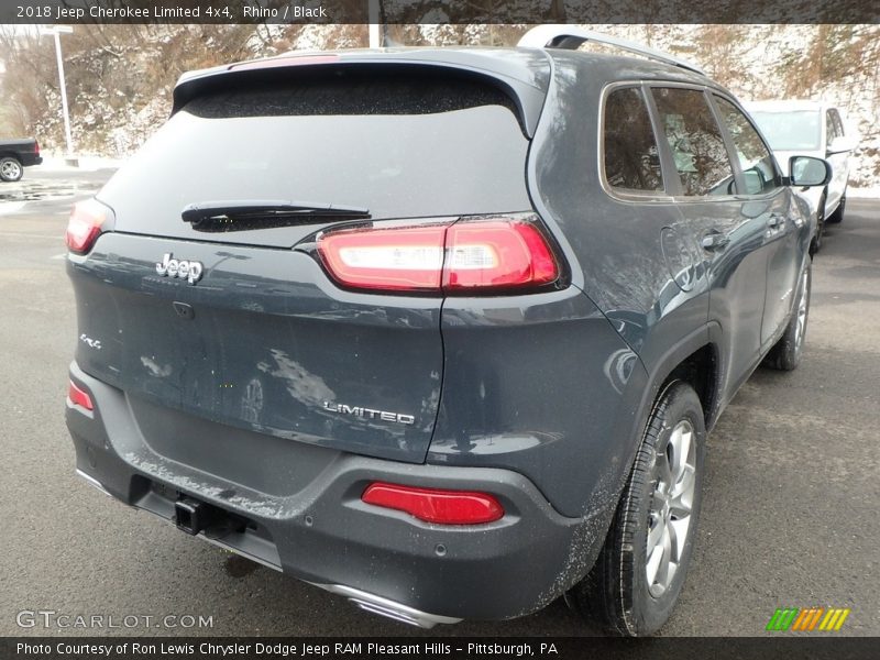 Rhino / Black 2018 Jeep Cherokee Limited 4x4