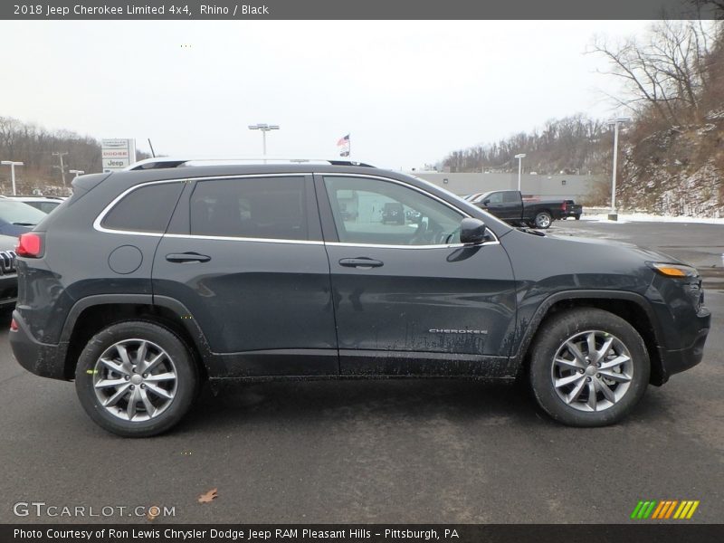 Rhino / Black 2018 Jeep Cherokee Limited 4x4