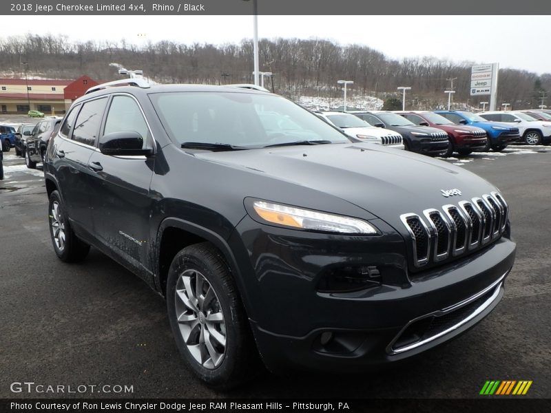 Rhino / Black 2018 Jeep Cherokee Limited 4x4