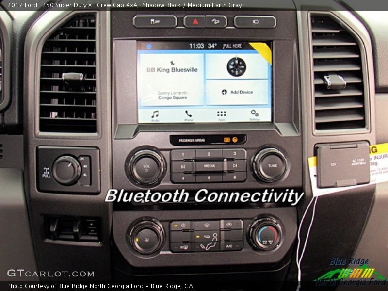 Shadow Black / Medium Earth Gray 2017 Ford F250 Super Duty XL Crew Cab 4x4