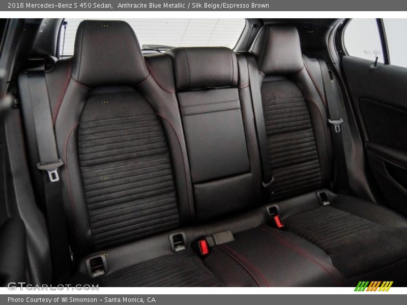 Anthracite Blue Metallic / Silk Beige/Espresso Brown 2018 Mercedes-Benz S 450 Sedan